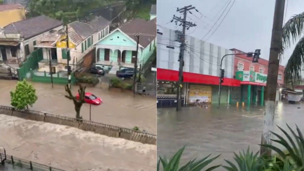 Petrópolis alerta máximo após forte temporal e chuvas