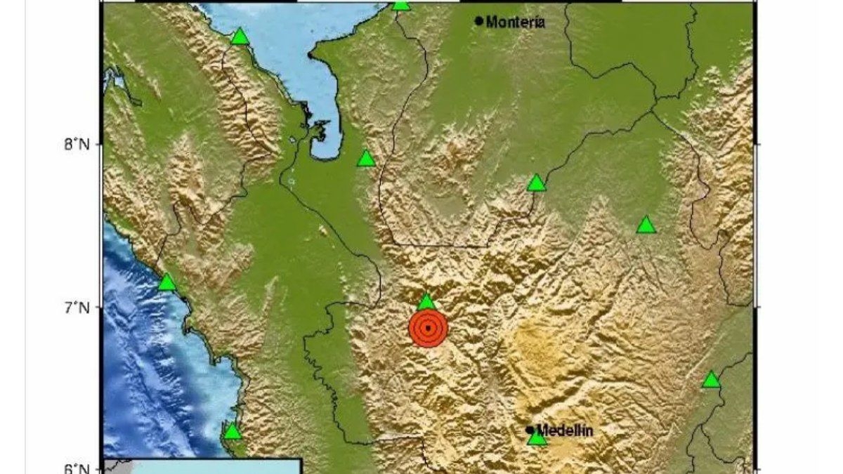 Terremoto de magnitude 5,7 atinge a Colômbia na madrugada