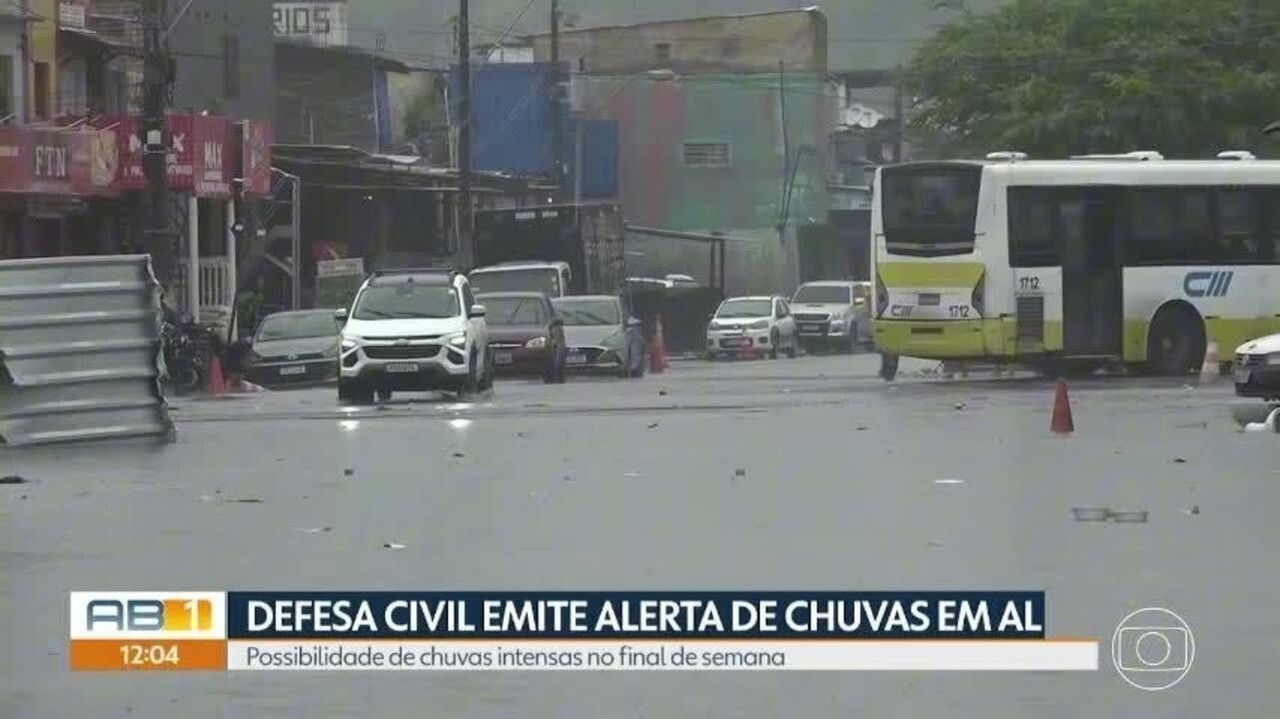 Defesa Civil alerta para chuvas e riscos em AL