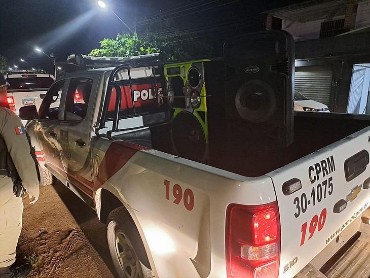 Base do Sossego: polícia apreende dez equipamentos sonoros no final de semana