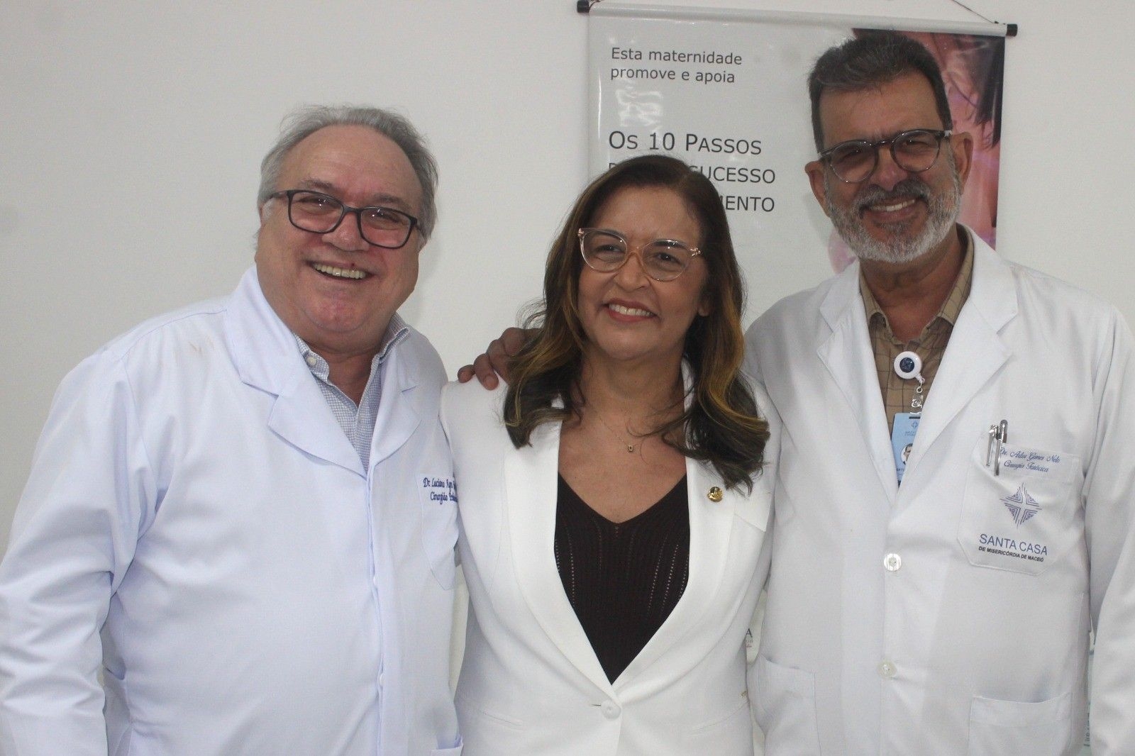 Senadora Eudócia Caldas visita Santa Casa em Maceió