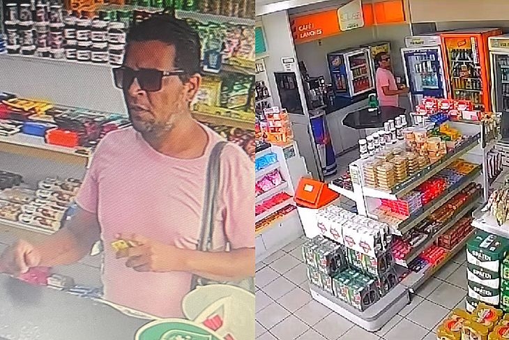 Falso cliente furta cervejas e energéticos de conveniência de posto na Jatiúca; veja vídeo