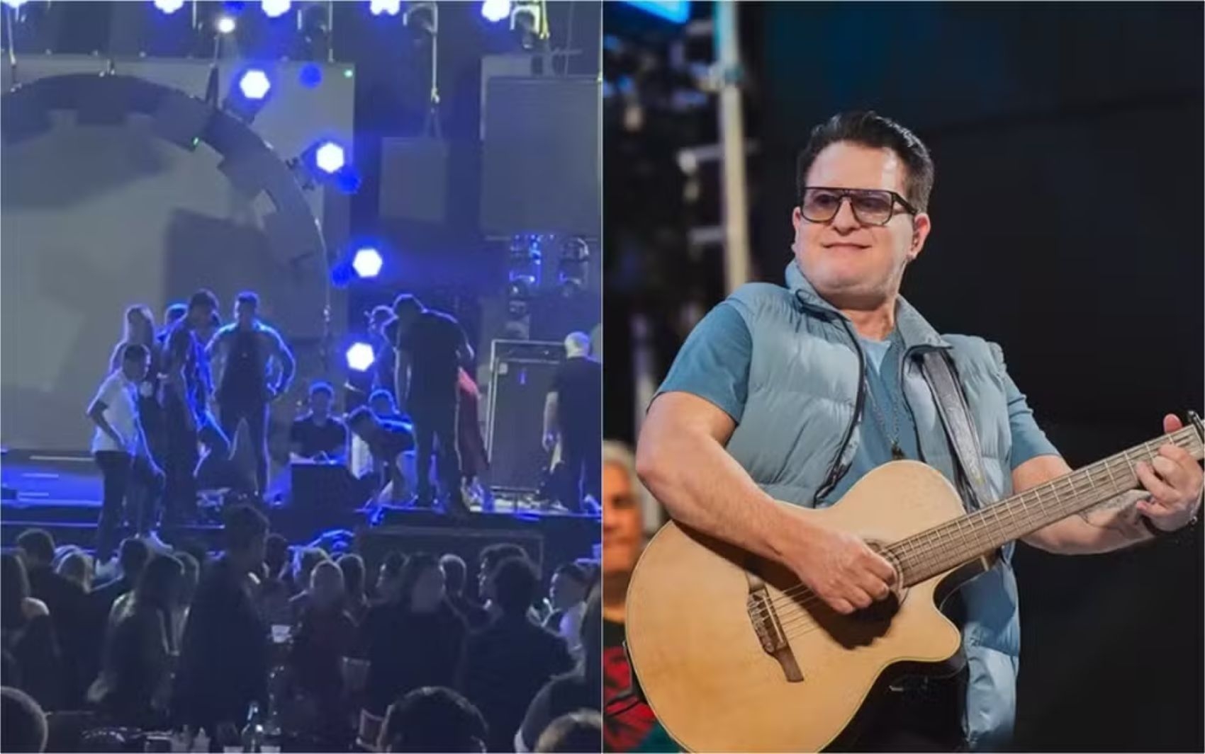 Marrone Sofre Acidente em Show e é Internado