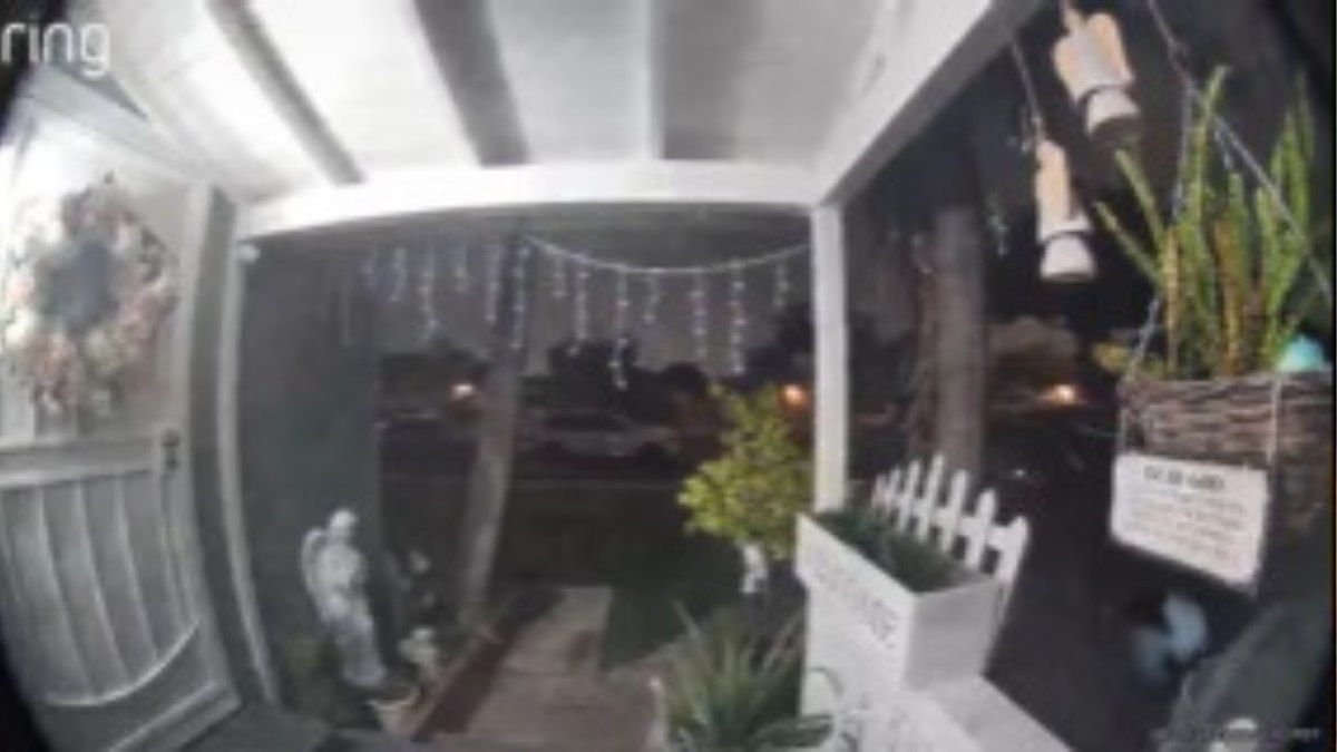 Mulher registra figura alienígena em vídeo intrigante