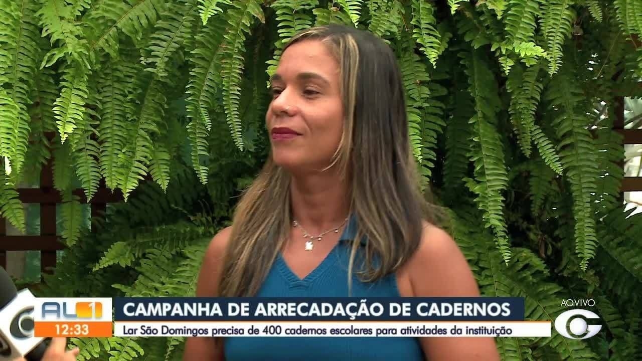 Lar São Domingos arrecada cadernos escolares em Maceió