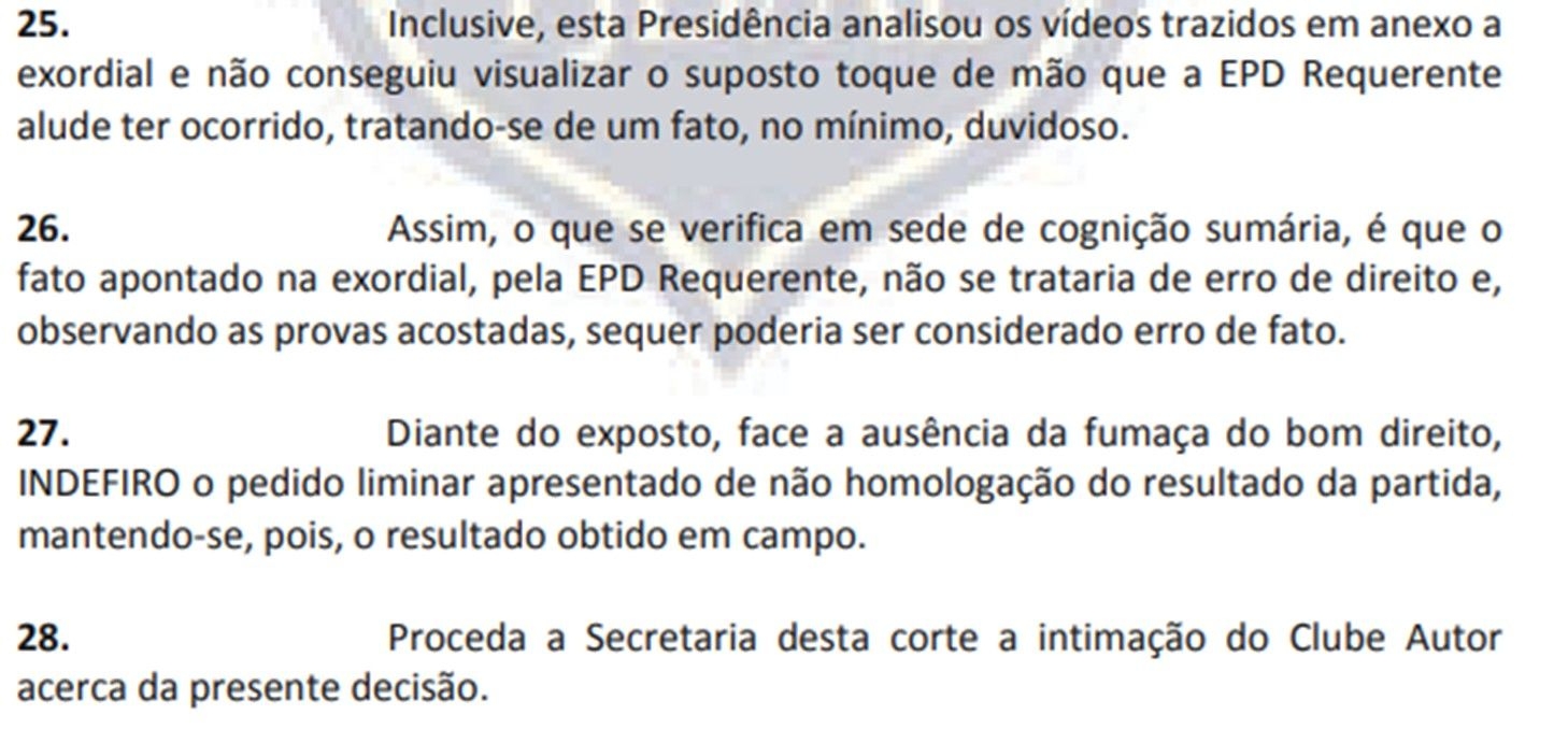 TJD-AL nega pedido do ASA para anular final do Alagoano