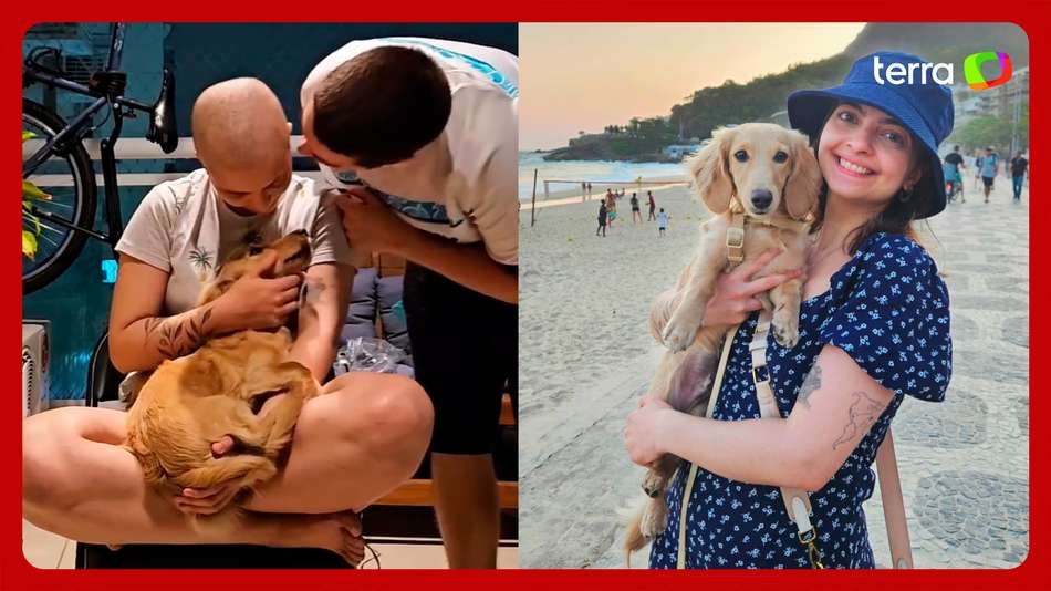 Cachorro ajuda tutora a vencer o câncer e emociona