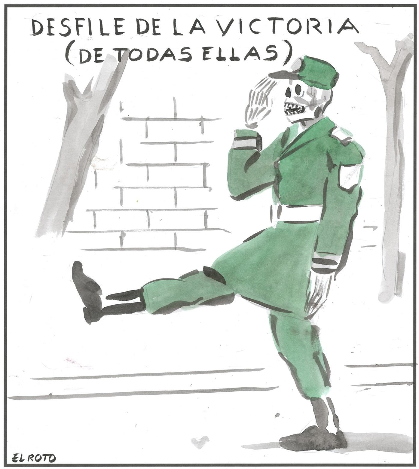 El Roto Critica a Fiesta Nacional com Ironia
