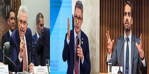 Os três presidenciáveis com os estados falidos