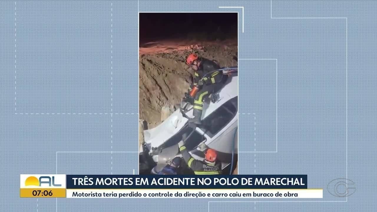 Tragédia em Marechal Deodoro: três mortos em acidente