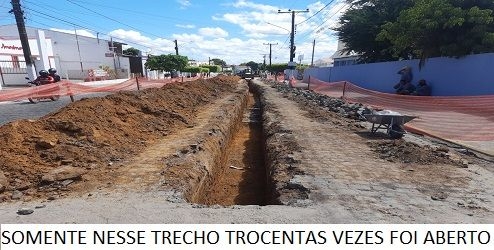 Como se explicar tantos buracos reabertos depois de tubulação trocada?