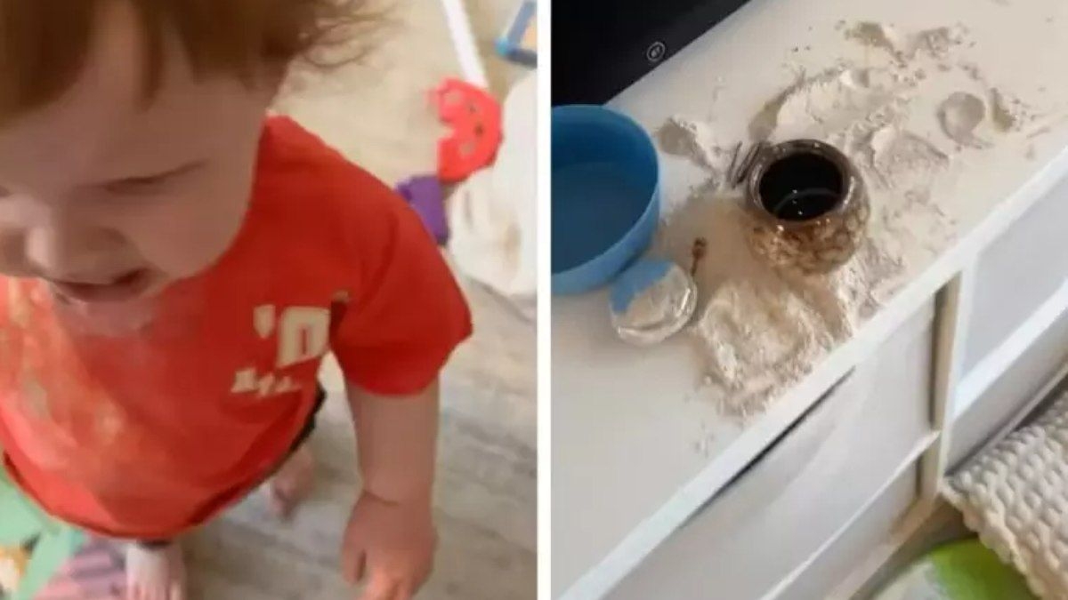 Bebê come cinzas do avô após descuido da mãe