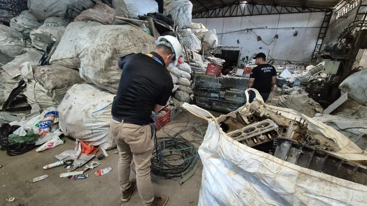 Polícia combate receptação de fios e cabos em Maceió