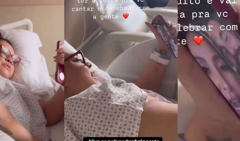 Emocionante! Preta Gil participa de casamento de Sabrina Sato e Nicolas Prattes direto do hospital: 'Vocês estão lindos'