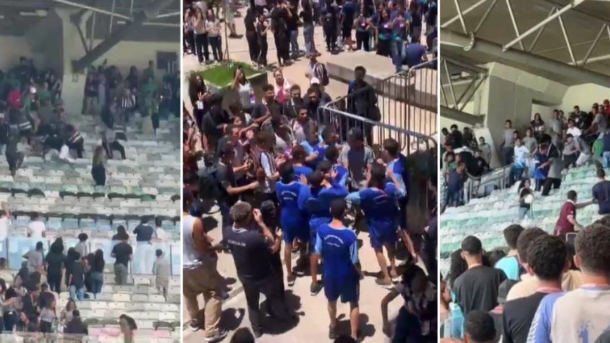 Confusão generalizada marca aulão no Mineirão com alunos