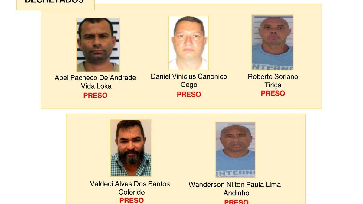 Organograma do PCC e os integrantes decretados após racha