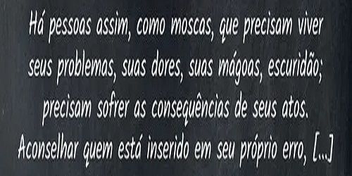 As abelhas não perdem tempo explicando às moscas que mel é melhor que merda