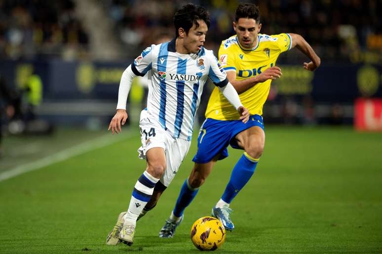 Zubimendi para no travessão e Real Sociedad empata com o Cádiz pela LaLiga